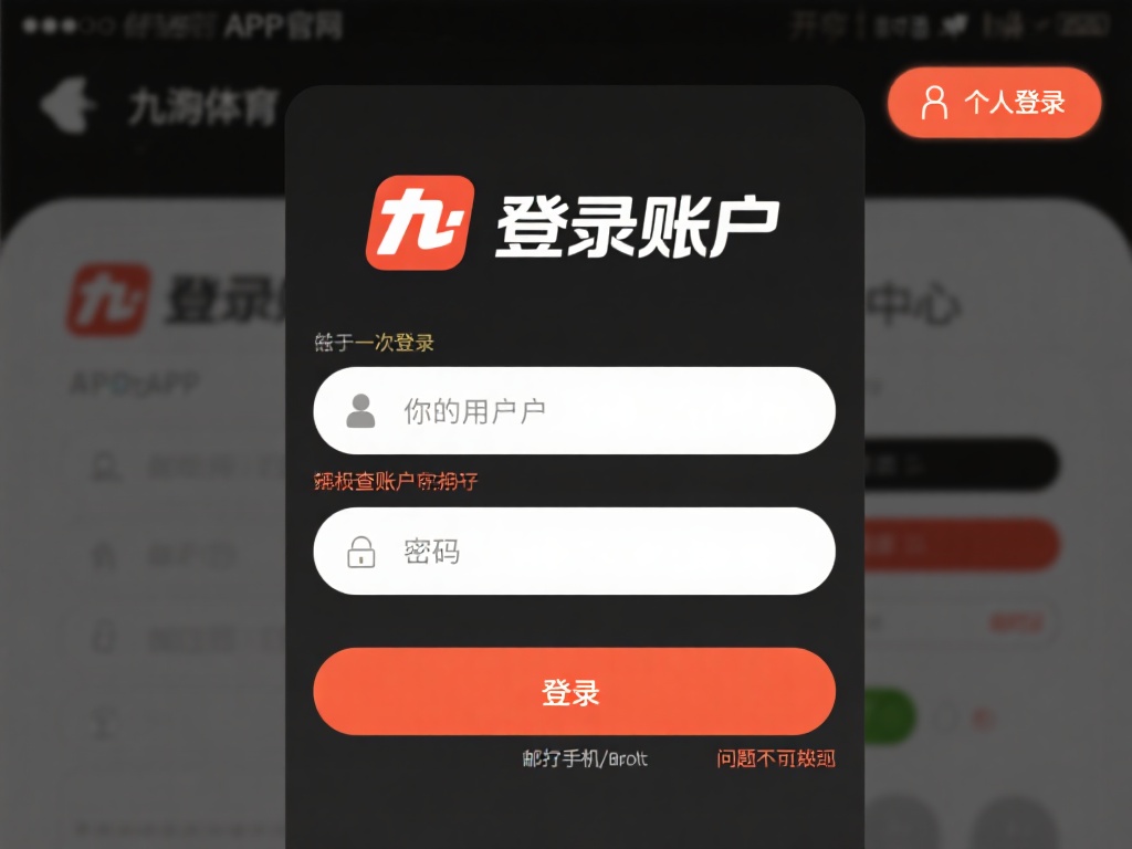 登录账户：打开九游体育APP或官网，点击右上角的登